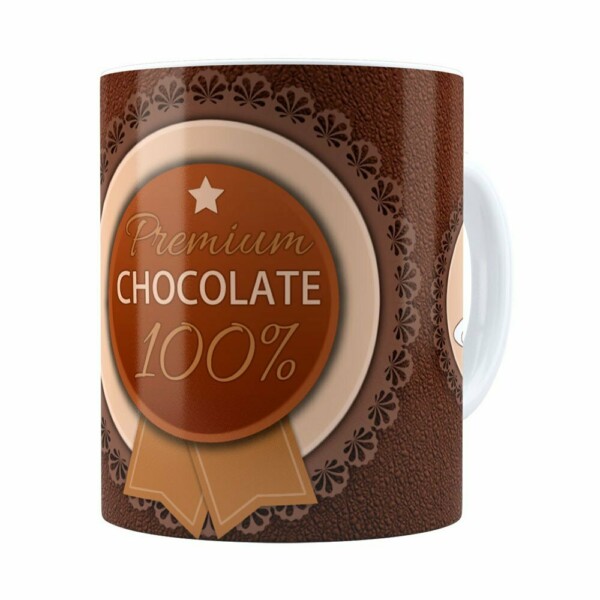 Caneca Chocolate Premium Chocolate 100% Branca