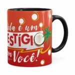 Caneca Chocolate Prestígio Mensagem Preta