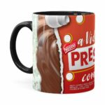 Caneca Chocolate Prestígio Mensagem Preta