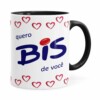Caneca Chocolate Quero Bis De Você Branco Preta