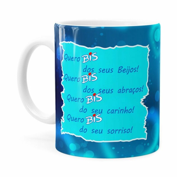 Caneca Chocolate Quero Bis De Você V01 Branca