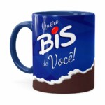 Caneca Chocolate Quero Bis De Você V02 Azul Escuro