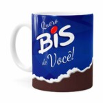 Caneca Chocolate Quero Bis De Você V02 Branca