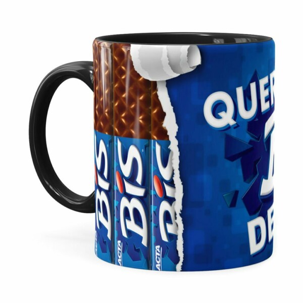 Caneca Chocolate Quero Bis De Você V03 Preta