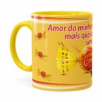 Caneca Chocolate Serenata De Amor V01 Amarela
