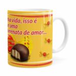 Caneca Chocolate Serenata De Amor V01 Branca