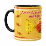 Caneca Chocolate Serenata De Amor V01 Preta