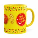 Caneca Chocolate Serenata De Amor V02 Amarela