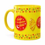 Caneca Chocolate Serenata De Amor V02 Amarela