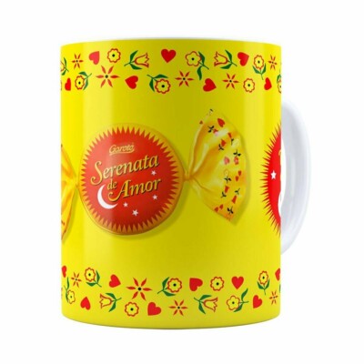 Caneca Chocolate Serenata De Amor V02 Branca