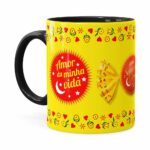 Caneca Chocolate Serenata De Amor V02 Preta