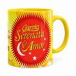 Caneca Chocolate Serenata De Amor V03 Amarela