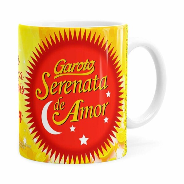 Caneca Chocolate Serenata De Amor V03 Branca
