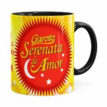 Caneca Chocolate Serenata De Amor V03 Preta