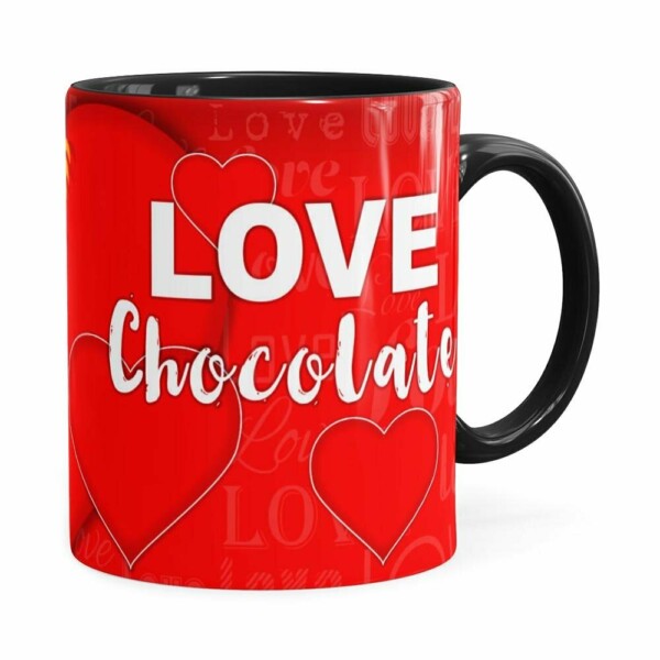 Caneca Chocolate Snoopy Love Preta
