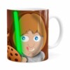 Caneca Chocolate Star Wars Cookie Skywalker Branca