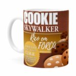 Caneca Chocolate Star Wars Cookie Skywalker Branca