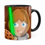 Caneca Chocolate Star Wars Cookie Skywalker Preta