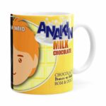 Caneca Chocolate Star Wars Darth E Anakin Branca
