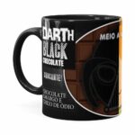 Caneca Chocolate Star Wars Darth E Anakin Preta