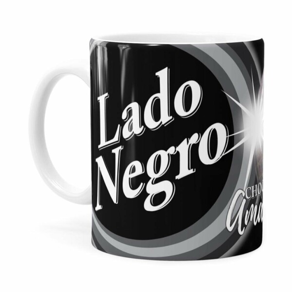 Caneca Chocolate Star Wars Darth Vader Lado Negro Branca