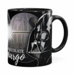 Caneca Chocolate Star Wars Darth Vader Lado Negro Preta