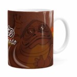 Caneca Chocolate Star Wars Jabba The Hutt Branca