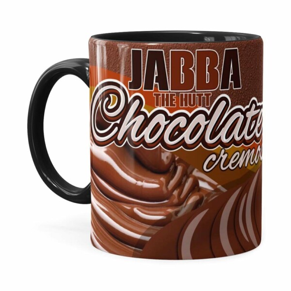 Caneca Chocolate Star Wars Jabba The Hutt Preta