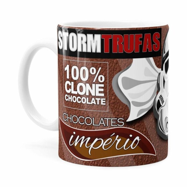 Caneca Chocolate Star Wars Stormtrufas Branca