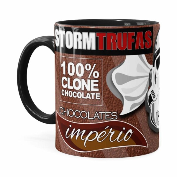 Caneca Chocolate Star Wars Stormtrufas Preta