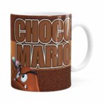 Caneca Chocolate Super Mário Bros Chocomario Branca