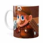 Caneca Chocolate Super Mário Bros Chocomario Branca