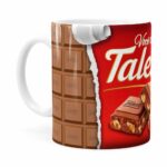 Caneca Chocolate Talento Barra Mensagem V01 Branca
