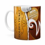 Caneca Chocolate Wonka Fábrica De Chocolate Branca