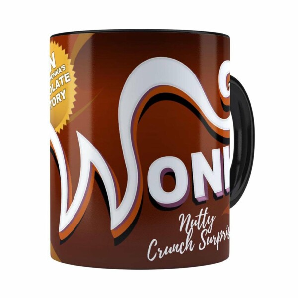 Caneca Chocolate Wonka Fábrica De Chocolate Preta