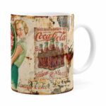 Caneca Coca-cola Retrô Drink Branca