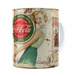 Caneca Coca-cola Retrô Drink Branca