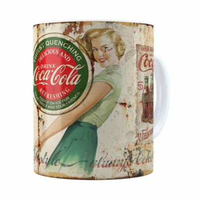 Caneca Coca-cola Retrô Drink Branca