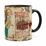 Caneca Coca-cola Retrô Drink Preta