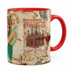 Caneca Coca-cola Retrô Drink Vermelha