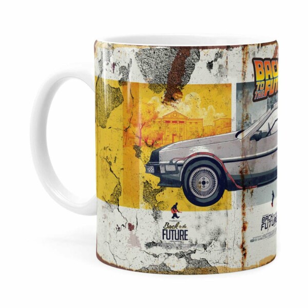 Caneca De Volta Para O Futuro Retrô Branca