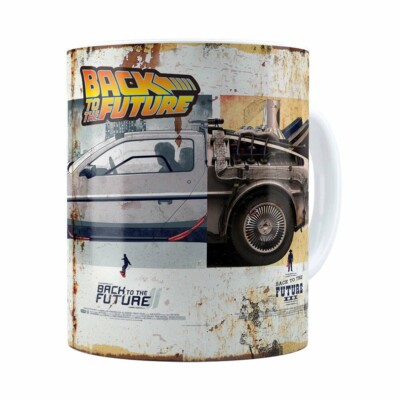 Caneca De Volta Para O Futuro Retrô Branca