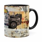 Caneca Devolta Para O Futuro Retrô Preta