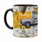Caneca Devolta Para O Futuro Retrô Preta