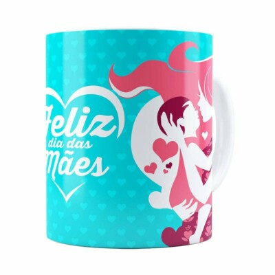 Caneca Dia Das Mães Amor Bebê Branca