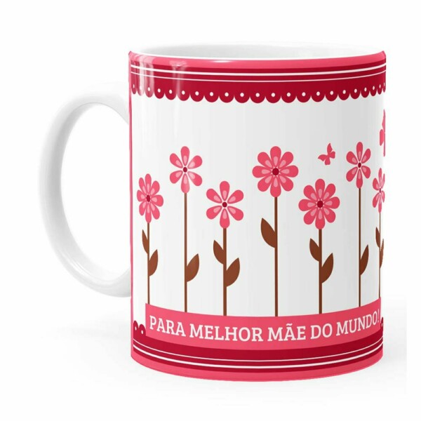Caneca Dia Das Mães Melhor Mãe Do Mundo Branca