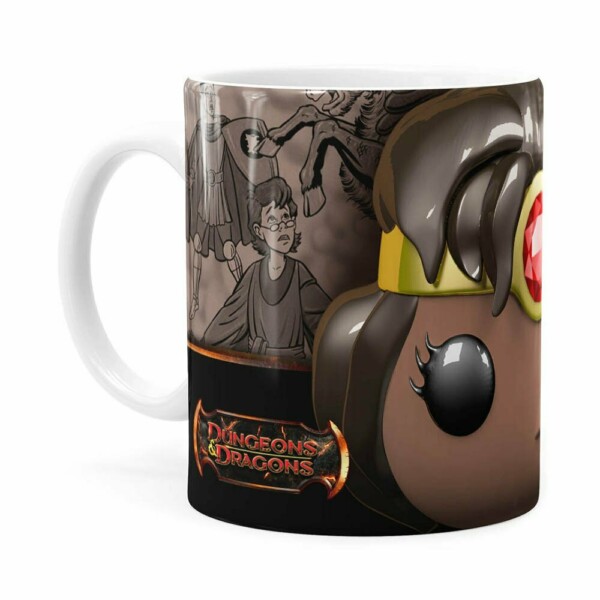Caneca Diana 3d Print Caverna Do Dragão Branca