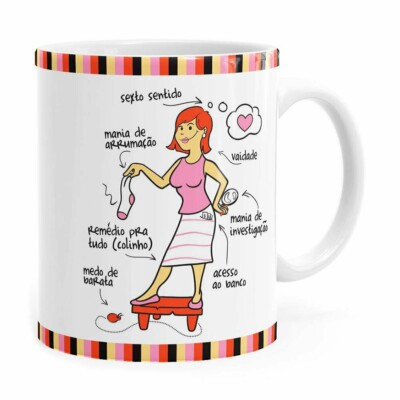 Caneca Família Mãe Branca