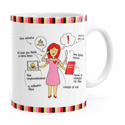 Caneca Família Mãe Mil Coisas Branca