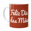 Caneca Feliz Dia Das Mães Coração Branca